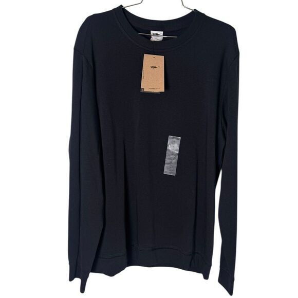 Nike Men's Yoga Crew Sweatshirt in Black NWT M - Picture 1 of 5